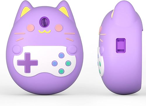 Miniatura 4 de JIBIACB Silicone Case for Tamagotchi Pix Virtual Pet Game Machine,Silicone Cover with Finger Lanyard for Virtual Pet Toy,Gift for Kids (1,Purple)