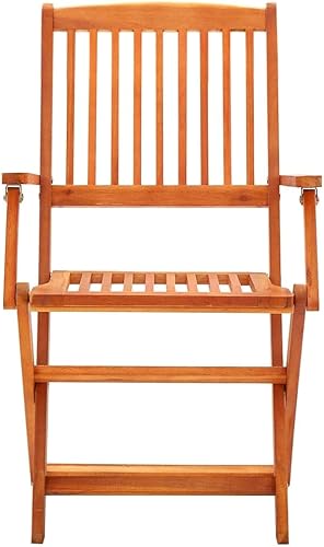 Miniatura 3 de DGZLIIO Muebles de patio mesa y sillas de comedor juegos de comedor al aire libre juego de comedor plegable de 7 piezas madera de eucalipto maciza