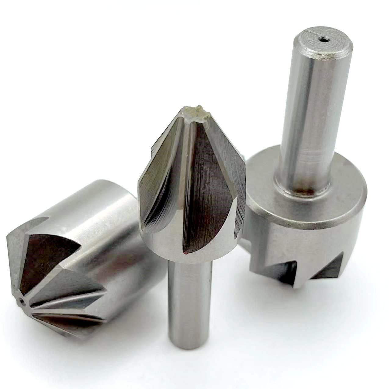 Broca avellanadora de acero de alta velocidad de 60/90/120 grados, fresa de biselado, fresa de biselado, fresa de biselado de 6/8 flautas, fresa de biselado for desbarbado.(50mm(120 degrees))