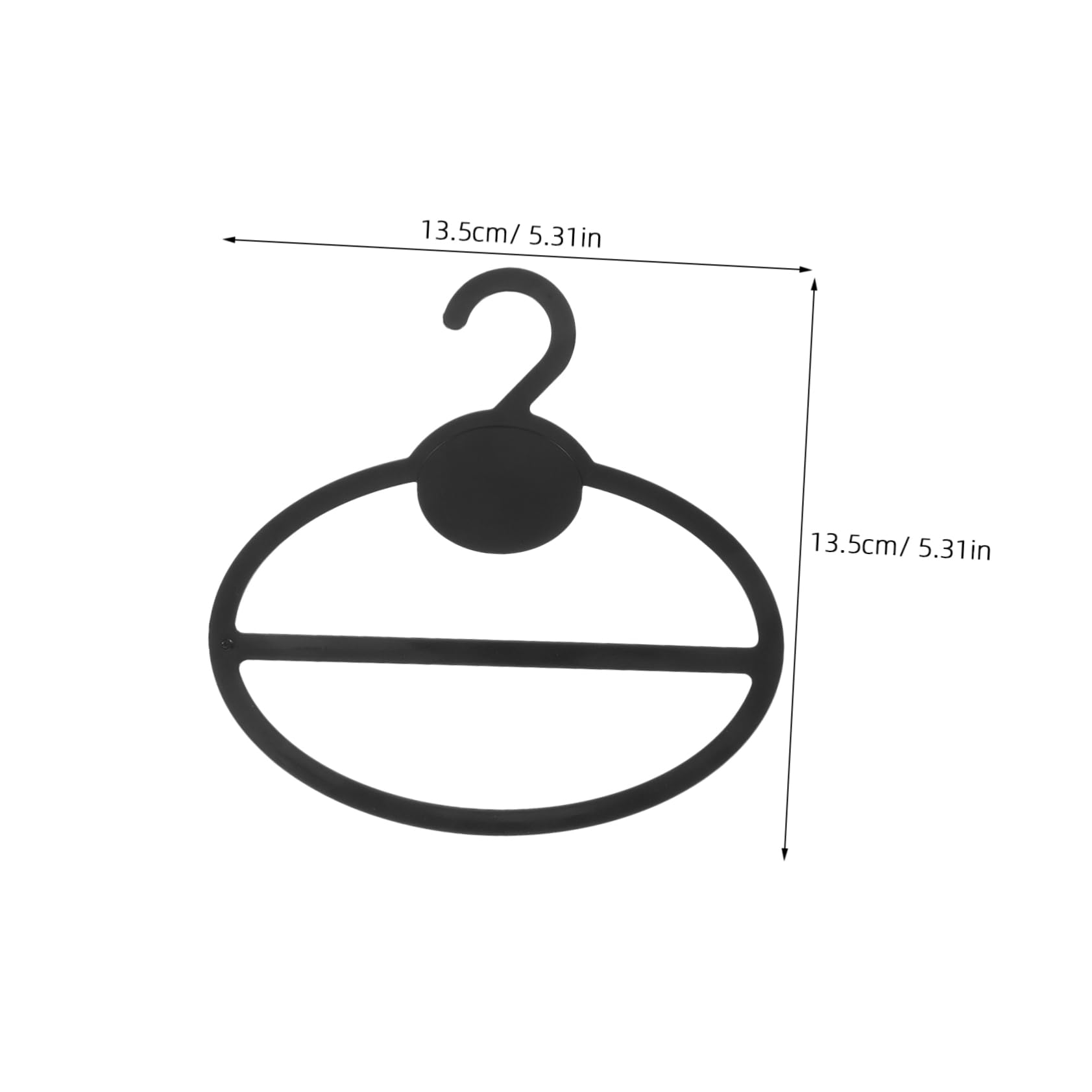 Alipis 10pcs Scarf Rack Scarf Organizers Scarf Holders for Closet Clothes Hanger Storage Holder Rack for Closet Scarves Holder Tie Hanger Clothing Hanger Organizer Plastic Black