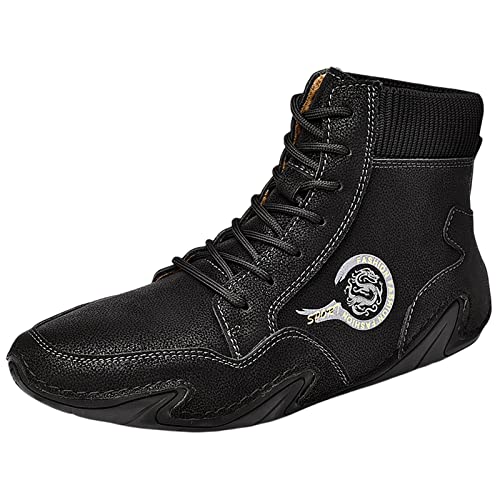 Chaussures décontractées homme respirantes en noir fini les pieds fatigués