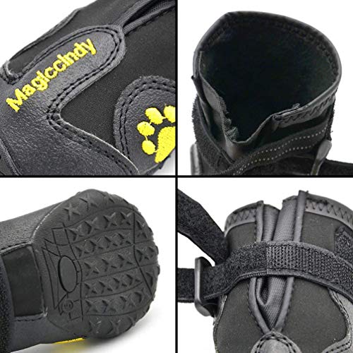 Balacoo Sapato 4 Pcs Sapatos De Cachorro Para Neve Botas De Cachorro Preto Botas Quentes Para Cães S