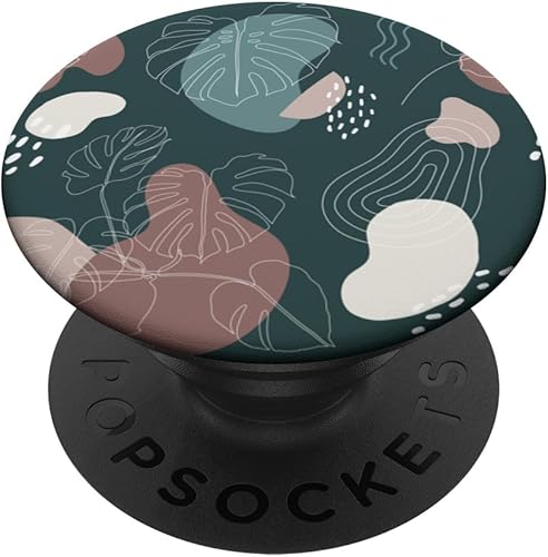 PopGrip botánico de hojas de Monstera botánico de selva tropical, verde, moderno, color verde