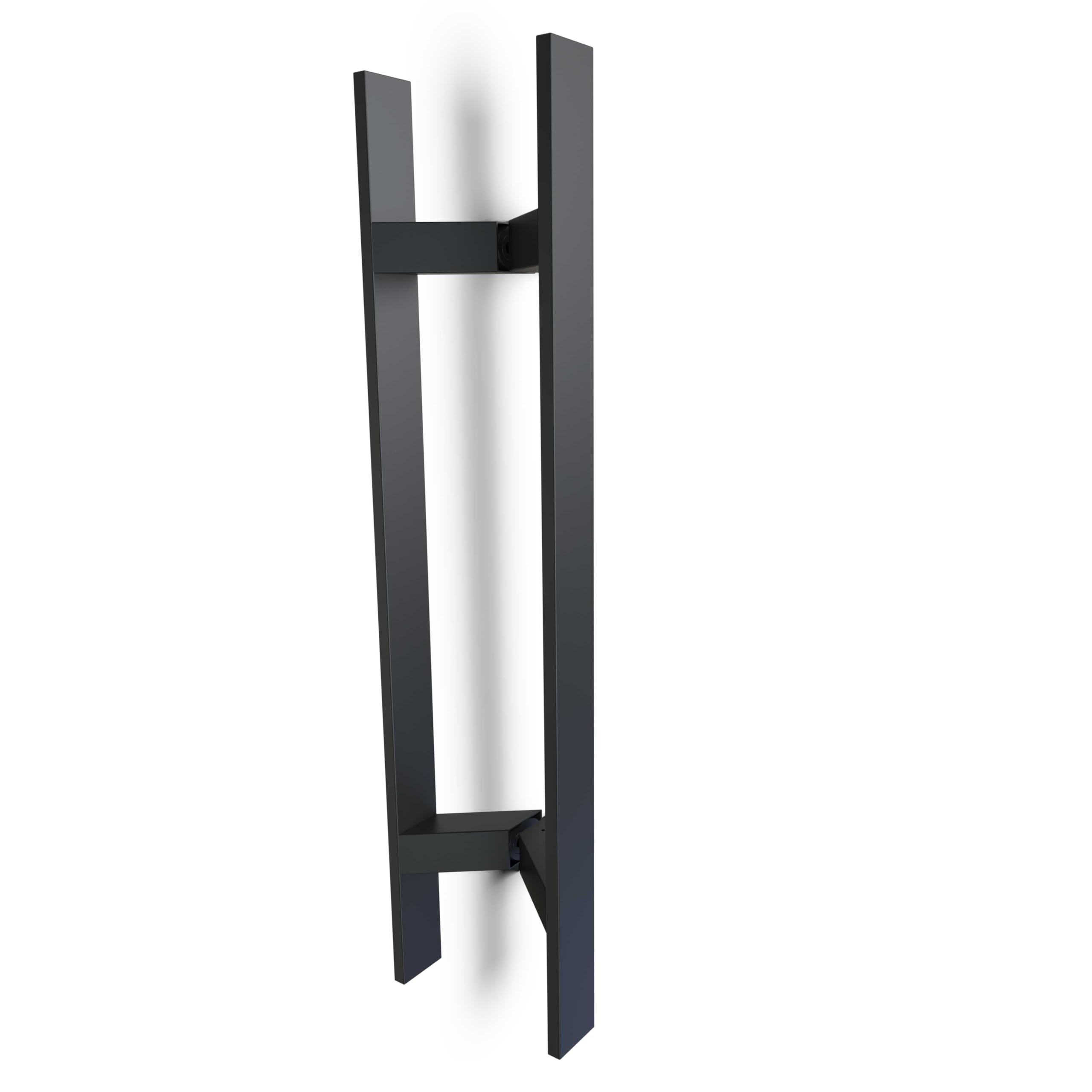 Oppali Black Stainless Steel 304 Entrance Door Pull Handle | Inclined at an Angle of 45° | Rectangle T-Bar | 120cm Total Length
