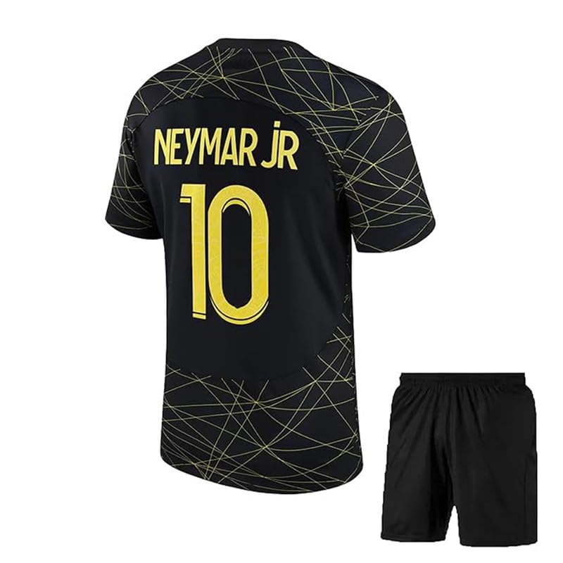 Football Club Team Official Jersey Tshirt with Shorts Neymarr Junior 10 (Kids,Boys,Men)