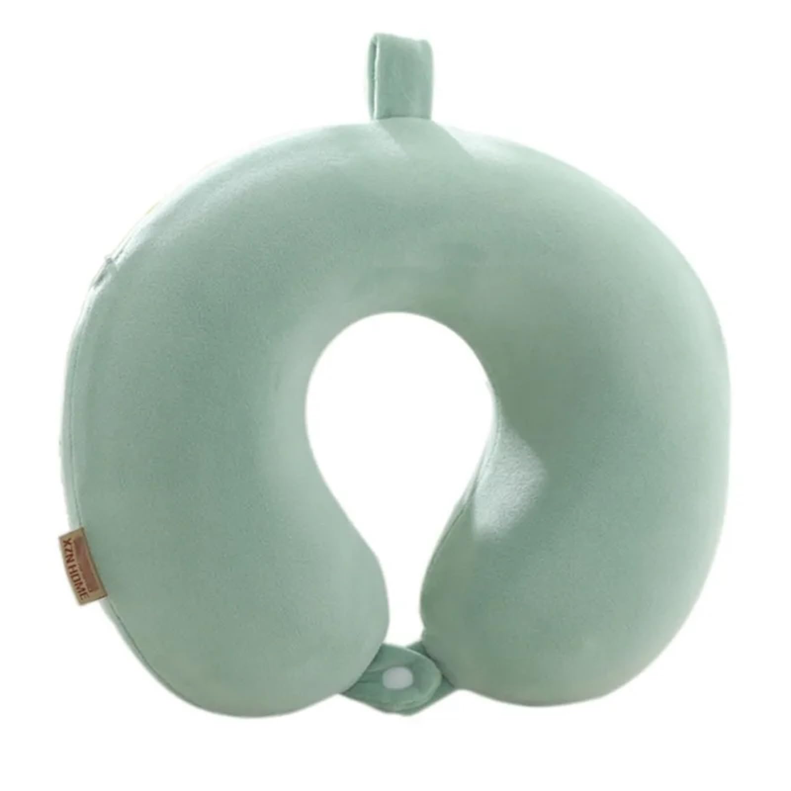 YShiuoL Neck Pillow Neck Pillow Slow Rebound Memory Cotton U-shaped Car Travel Office Embroidery Nap Solid Color(Green)