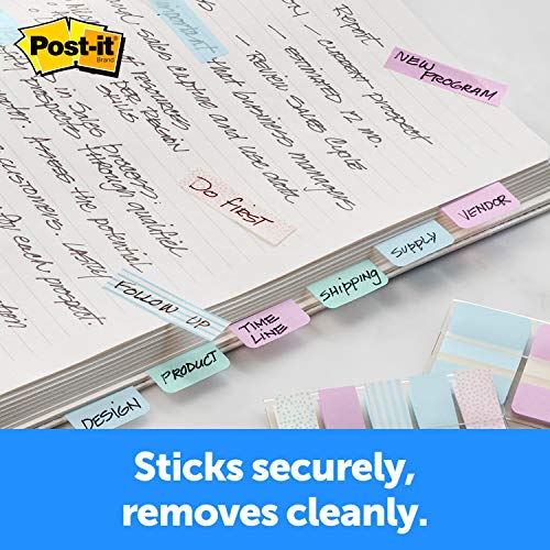 Marcadores de página Post-it 686-GRDNT, cores pastéis variadas