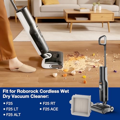 Image of 2 Pack F25 Replacement Filters Fits for Roborock F25 /F25 ACE /F25 ALT /F25 LT /F25 RT /F25 ACE /F25 GT Cordless Wet Dry Vacuum Cleaner