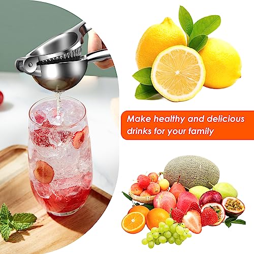 image for JIGUOOR Manual Lemon Press, Stainless Steel Zinc Alloy, Corrosion-resi
