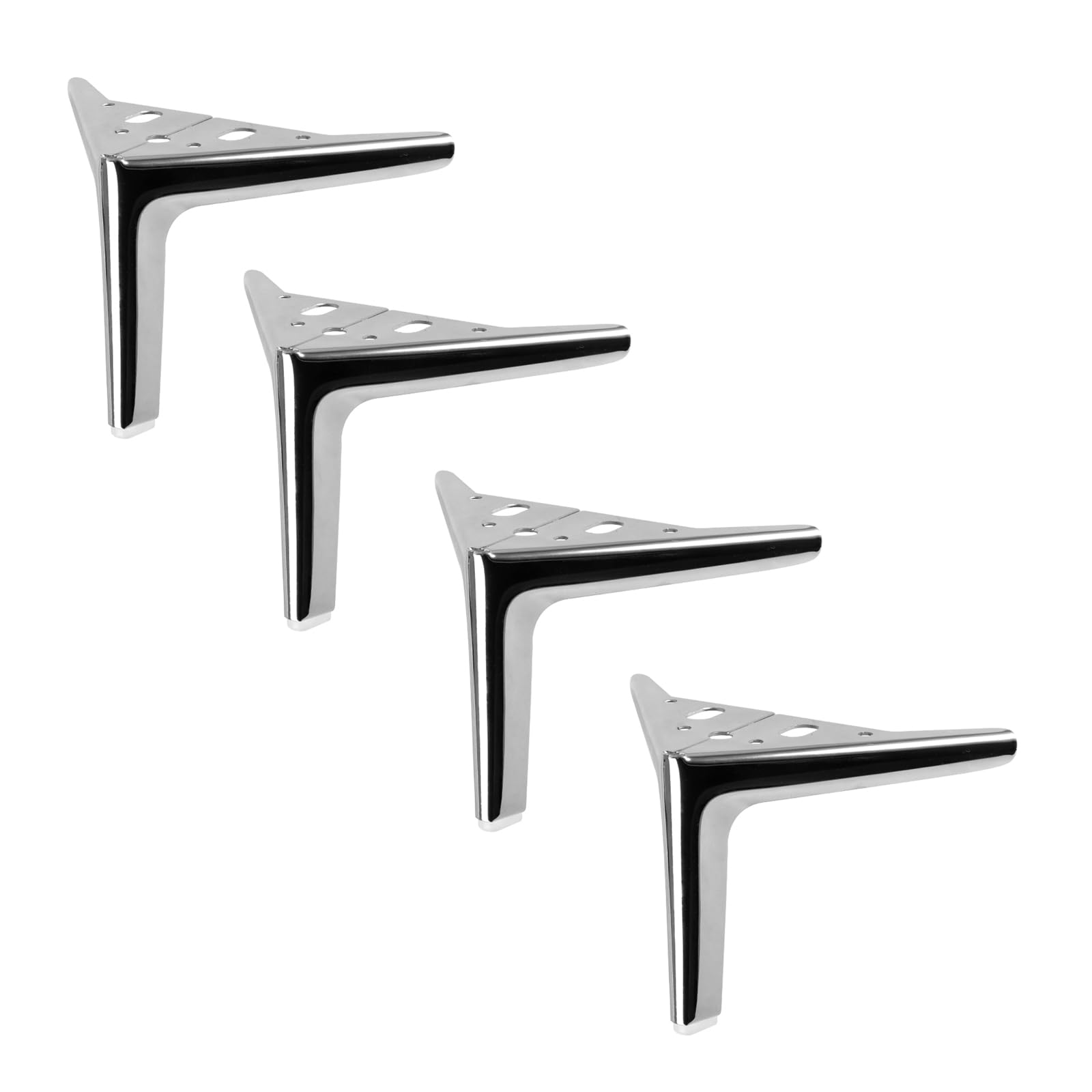 Patas triangulares de metal para muebles, soportes modernos de repuesto DIY para sofá y armario
