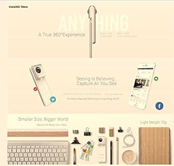 Insta360 nanoS パノラマ 高画質 値下げ Amazon | Insta360 Nano 360度カメラ VR 3D パノラマポイント