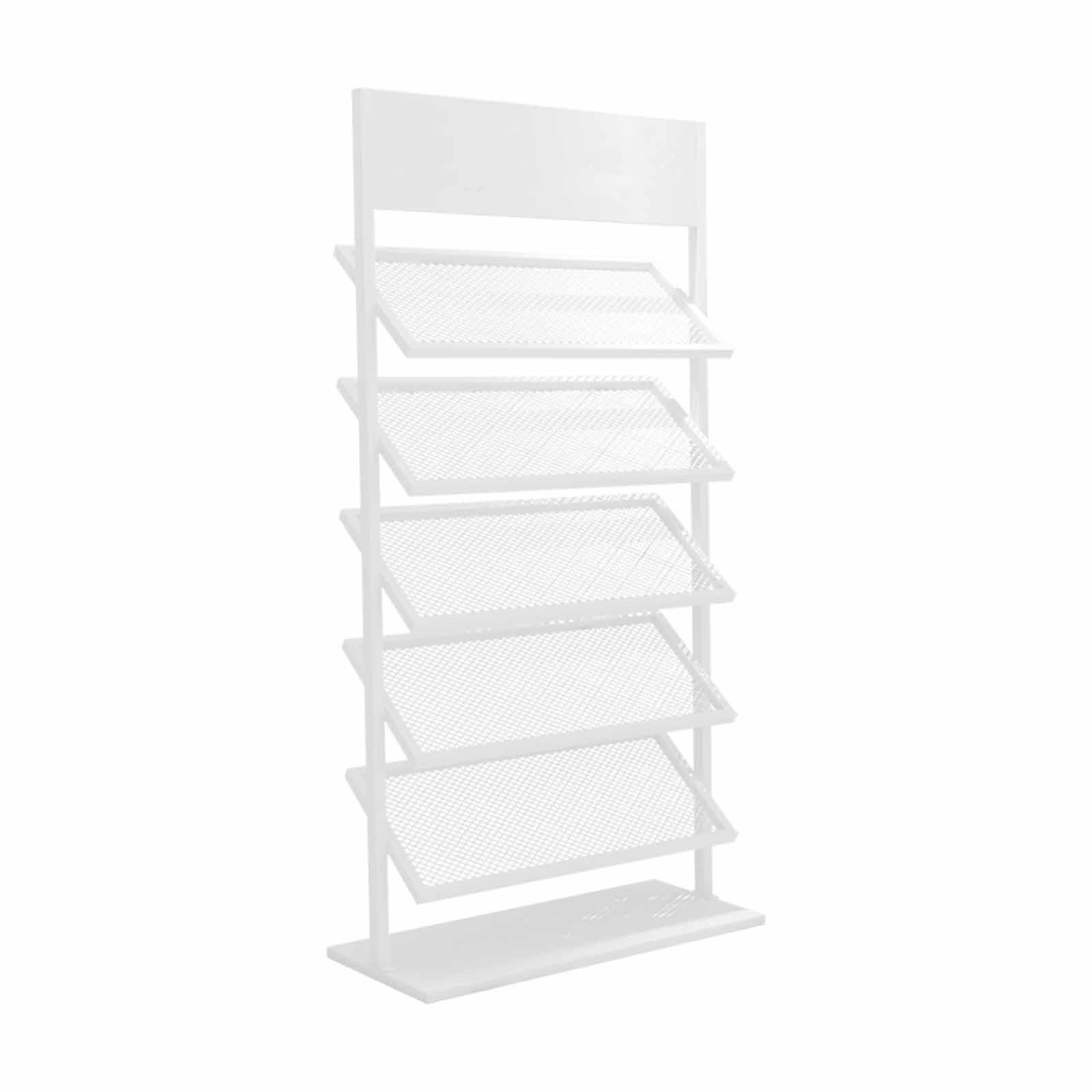 Estante de exhibición de muestras de metal pesado para Stone & s, soporte para azulejos de porcelana Lar Capaci, uso comercial, 67.1 cm (blanco) - Ideal para salas de exposición y retais