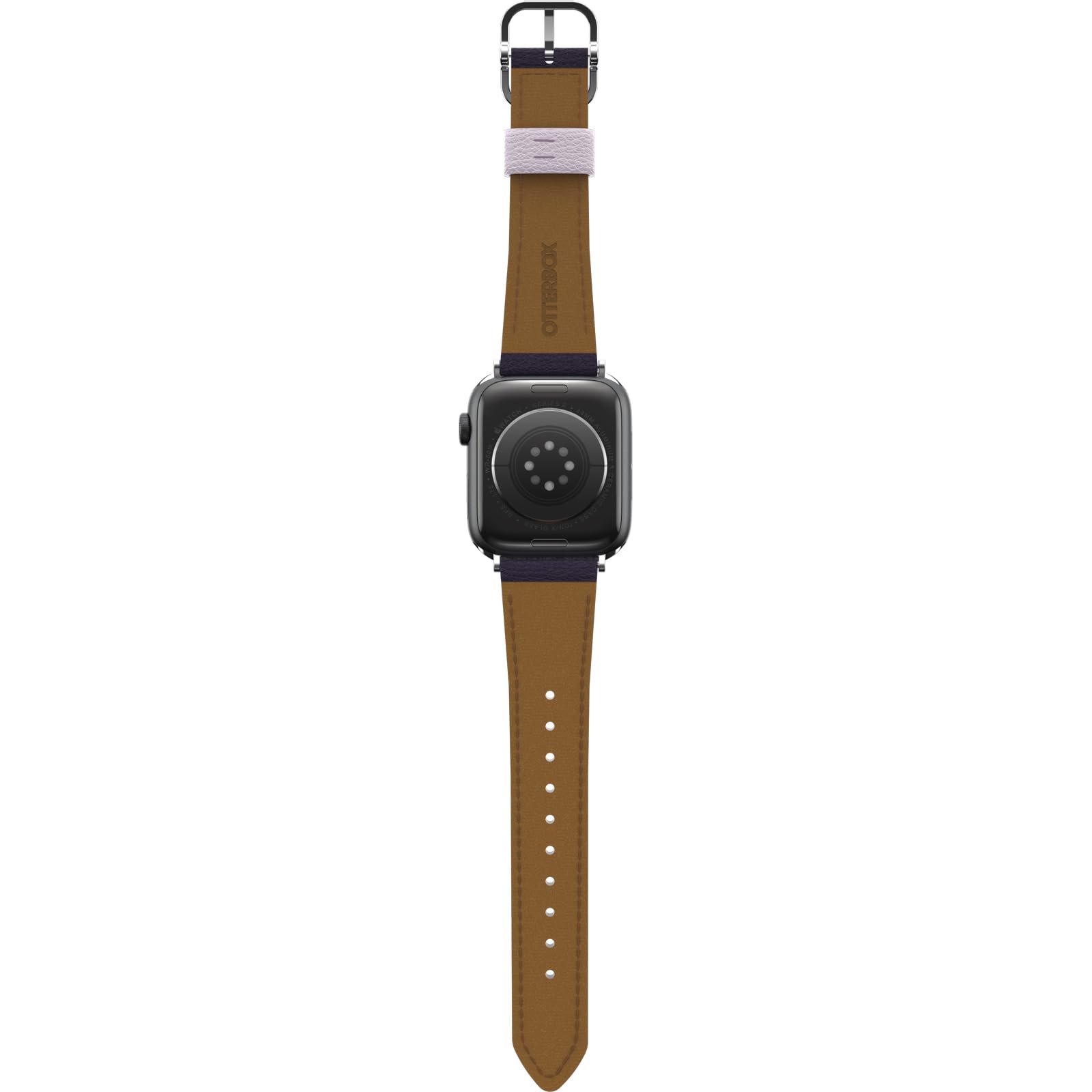 OtterBox Symmetry Cactus Leather Watch Band for Apple Watch Series 7/8/9 42/44/45/46mm Plum LUX (Purple)
