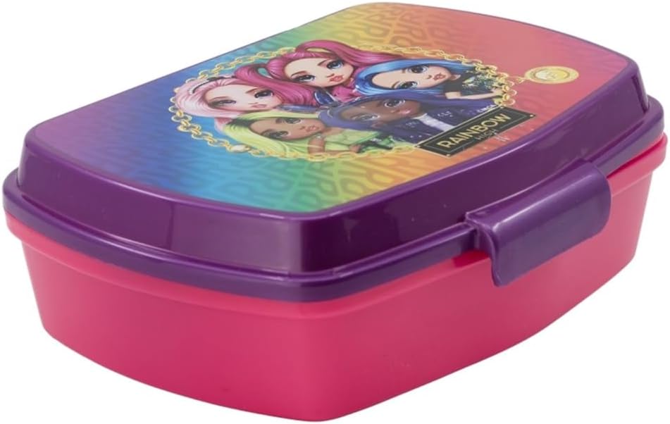 ALMACENESADAN; 5463 Back to School Set and Gift - Rectangular Sandwich Box, Multi-Colour, Reusable, BPA-Free (Sonic)