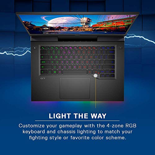 Image of DELL G7 7500 10th Gen Intel i9-10885H 15.6 inches FHD 300 Hz Display Gaming Laptop (16 GB /1TB SSD /NVIDIA RTX 2070 8GB Graphics /Windows 10 Home + MS Office H&S 2019) D560233WIN9B, Black, 2.5Kg