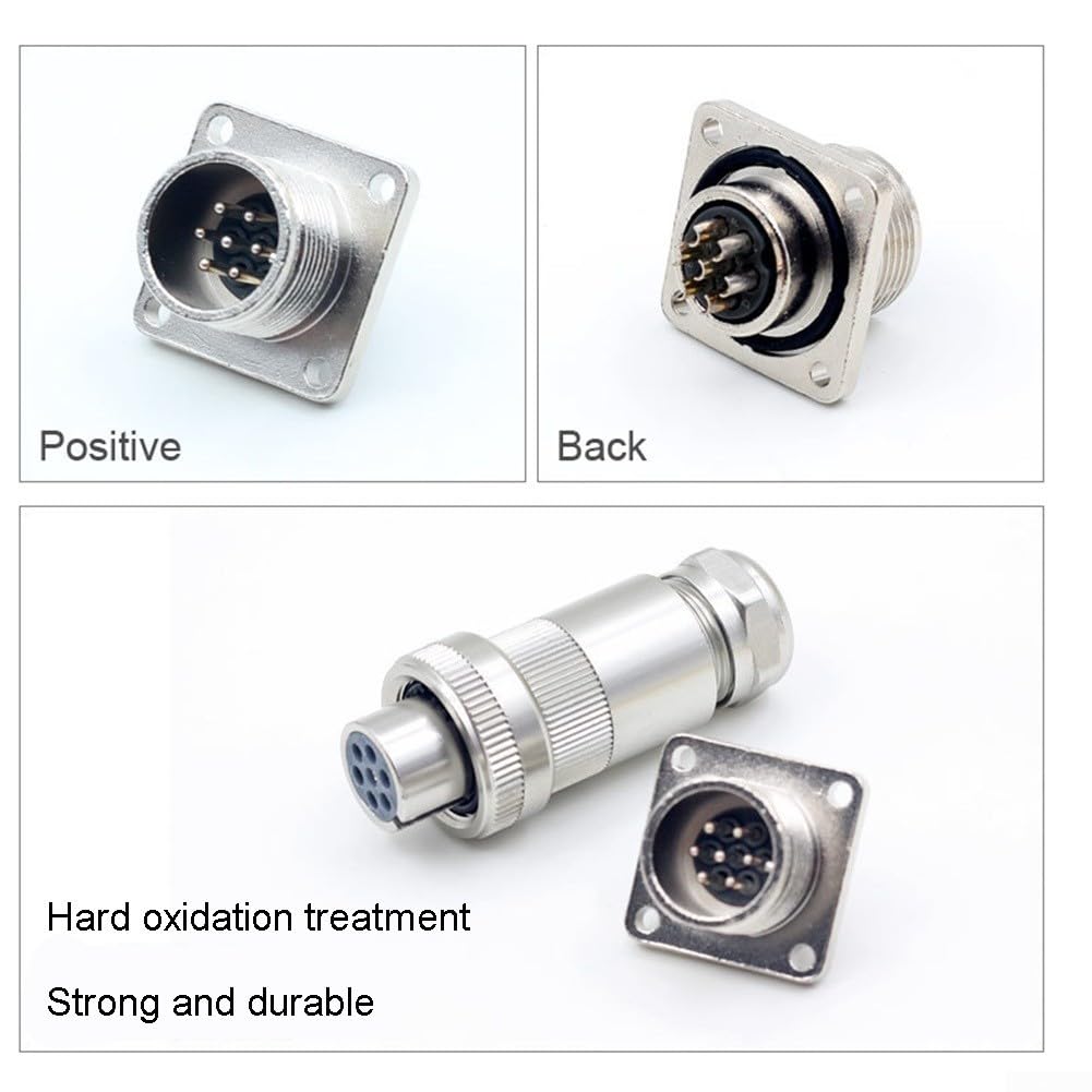 Conector de válvula proporcional de freno, conectores de herramienta de purga de válvula con IP67 clasificado 4 6 7 opciones de pin para REXROTH para MOOG para PARKER (7pin)