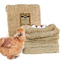 Windy Ridge Co. Natural Chicken Nesting Pads - 10 Pack - Aspen Excelsior Bedding Hen Nest Box Liners - USA Made - 13" x 13"