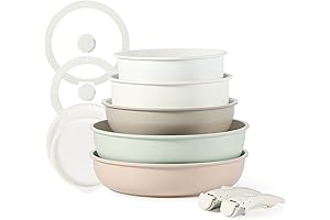 CAROTE 11pcs Pots and Pans Set - Your Complete Culinary Canvas