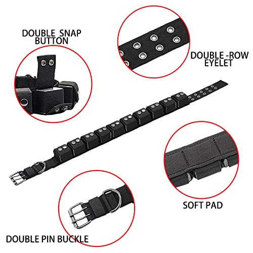 Walktime Tactical Weighted Dog Collar - Weights for Training & Exercise - Small, Medium, Large Dogs, Black, Neck Size 26" - 30" / 4XL - Image 2