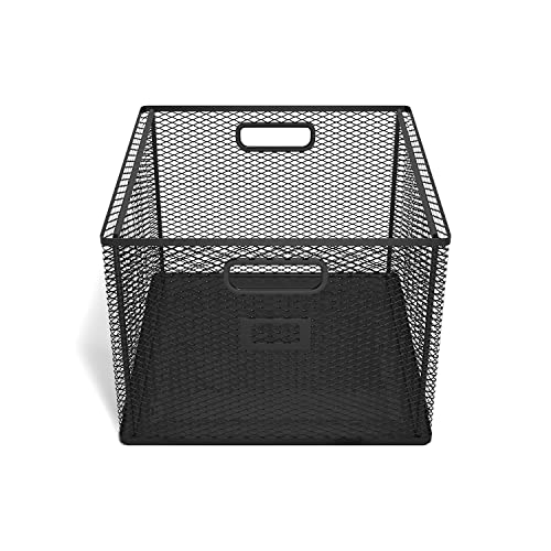 TRU RED Staples Wire Mesh File Organizer, Matte Black, 2/Pack (TR57549-CCVS)