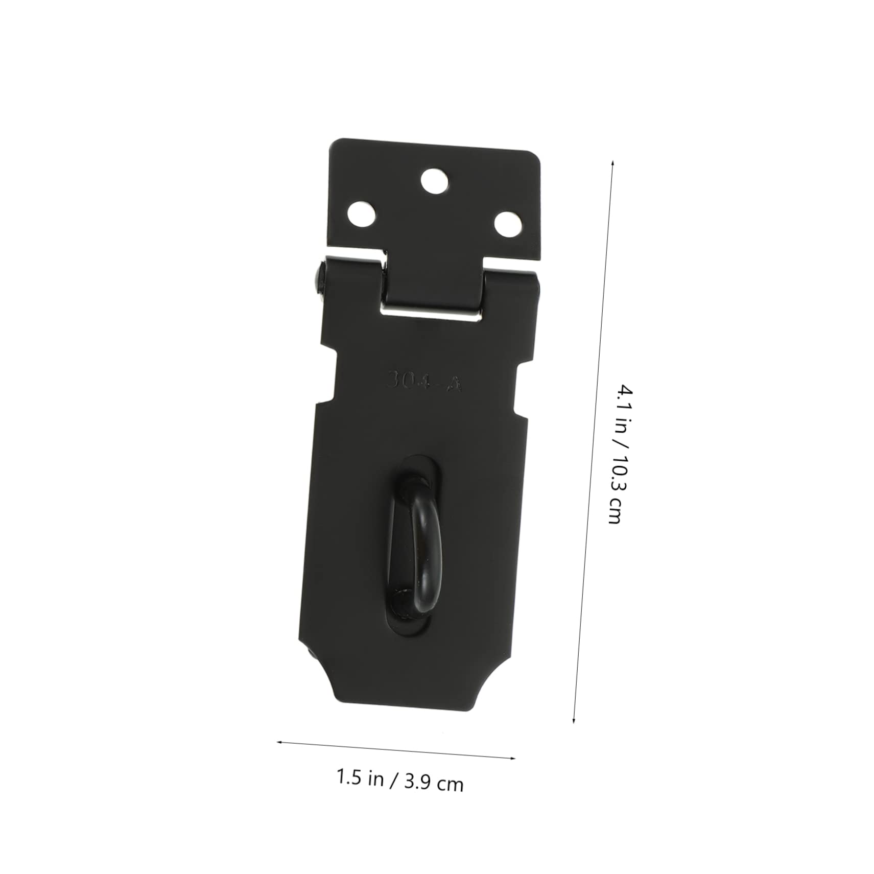 Lucchetto a catena for porta, 10 set Graffette for fibbia in acciaio inossidabile Lucchetto a catena for porta resistente Lucchetto for carichi pesanti Lucchetti Hasp Serratura for armadio Cancello Se