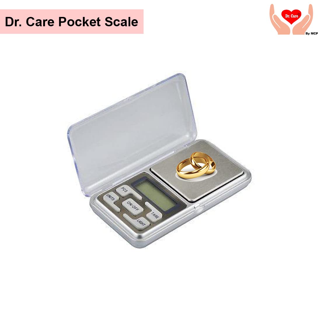 Dr. Care Digital Jewellery Scale – Ultra-Accurate Electronic Weighing Machine for Gold, Silver & Jewellery – 0.01g to 200g Capacity, Compact Design for Shops & Professionals (Silver) - Image 5 thumbnail