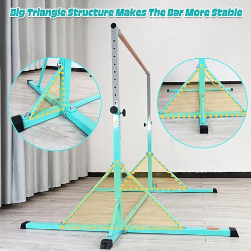 image for FC FUNCHEER Gymnastics bar,5FT/6FT Horizontal Bars, Adjutable Gymnasti