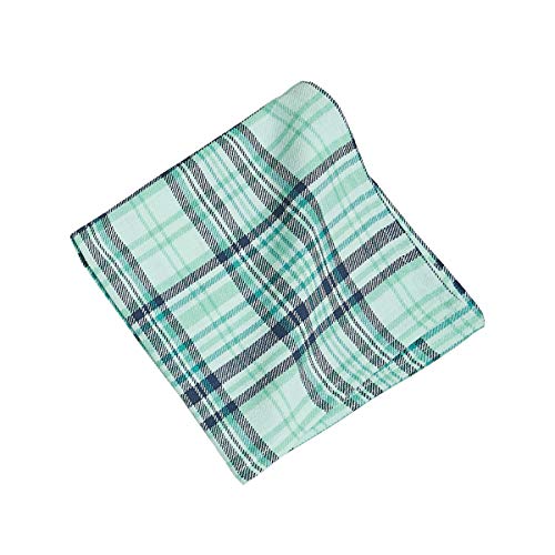 Servilleta de Algodón Cuadrada con Diseño a Rayas Azul Aqua miniatura 1