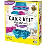 Creativity for Kids Quick Knit Headband Making Kit - Kids Knitting Kit for Beginners - DIY Projects for Kids