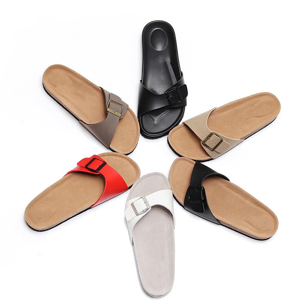 Zapatillas de Corcho para Mujer, Nuevas Sandalias Planas de de Verano, Zapatos Antideslizantes para Hombre, Sandalias de Playa para Viajes de Vacaciones (, 40 EU)