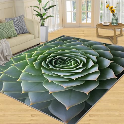 Tapis cactus antidérapant et lavable grand format 180x200