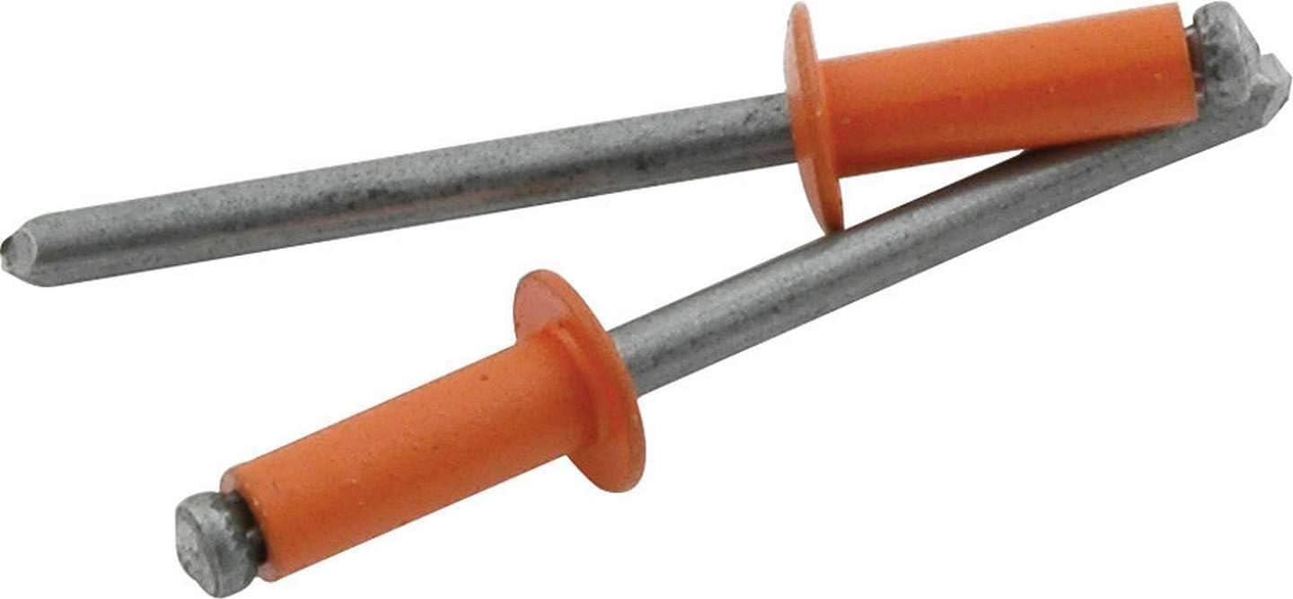 Allstar PerformanceAllstar ALL18137 Orange 1/4" to 3/8" Grip Range Small Head Rivet with Aluminum Mandrel, (Pack of 250)