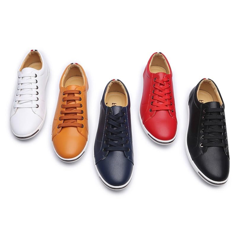 Men's Versatile Low-top Lace-up Casual Shoes Comfortable Flat-Soled Oxford Shoes for Travel Shopping Driving Men Round-Toe Breathable Shoes3