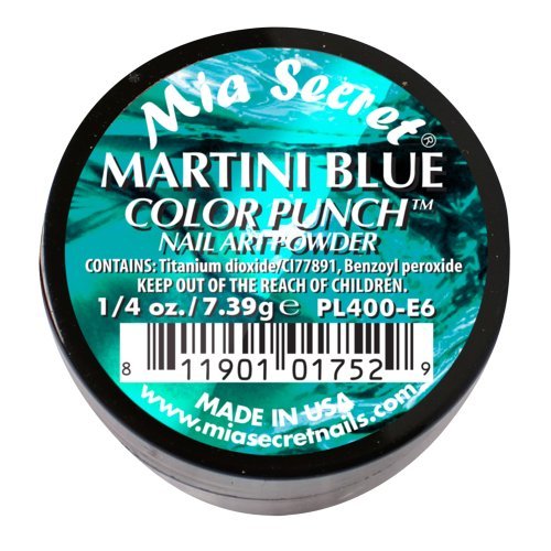 Mia Secret Professional Color Punch Collection Acrylic Powder (Pick Your Color) (Martini Blue)