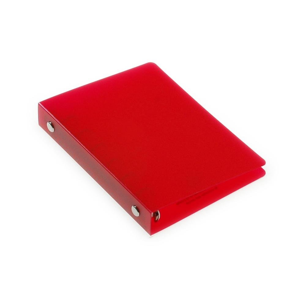 Amazon | エトランジェディコスタリカ バインダー ミニ 6穴 透明PP 赤