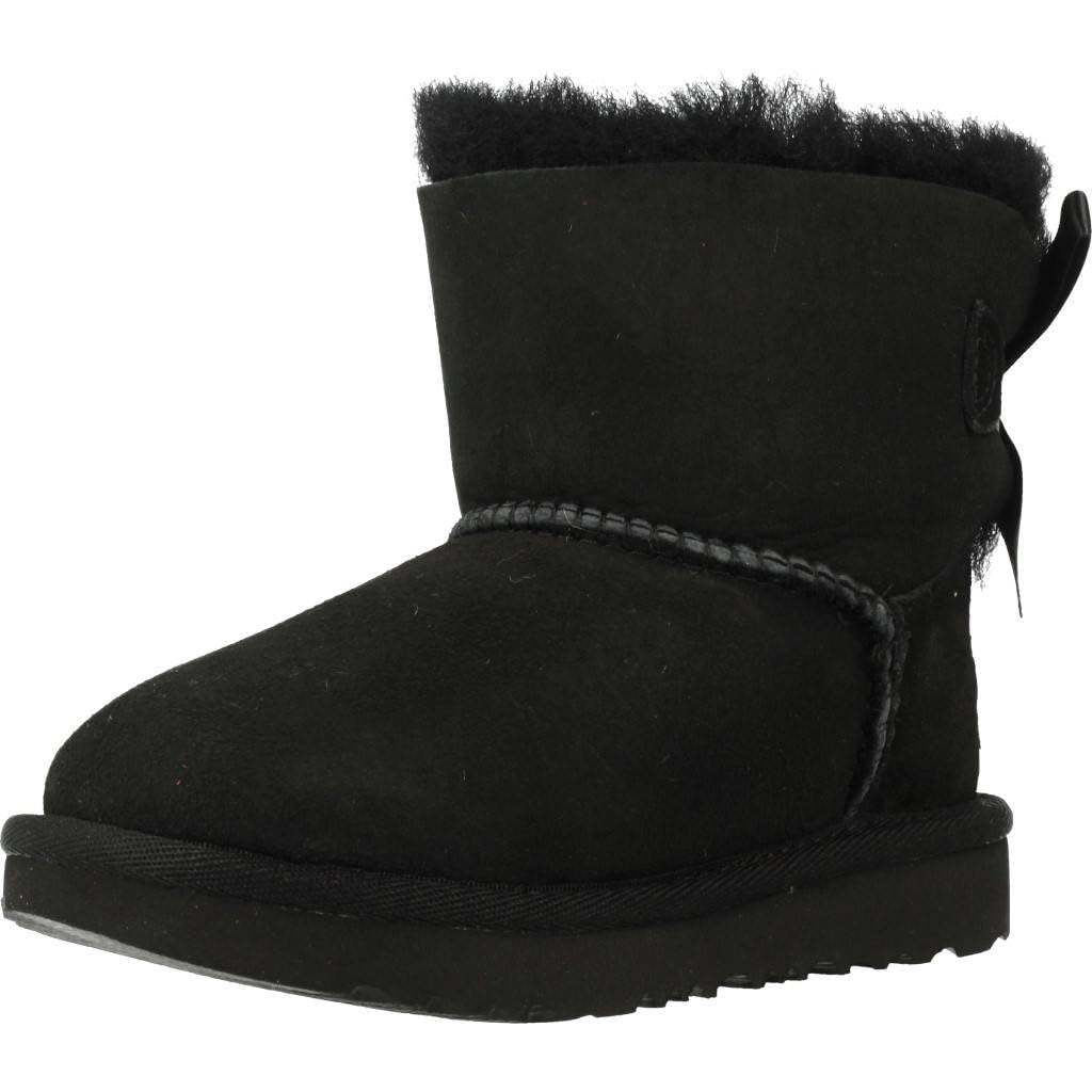 UGG Unisex Kids Mini Bailey Bow Ii Classic Boot, Black, 6 UK Child