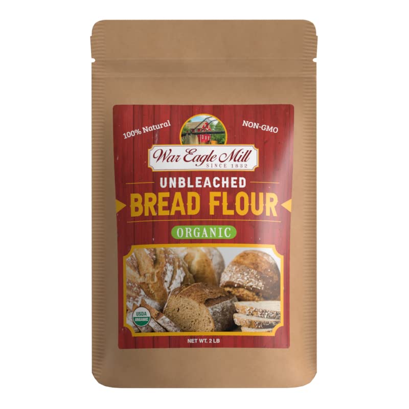 War Eagle Mill Bread Flour, Organic, non-GMO, unbleached, high-protein - 2 lb