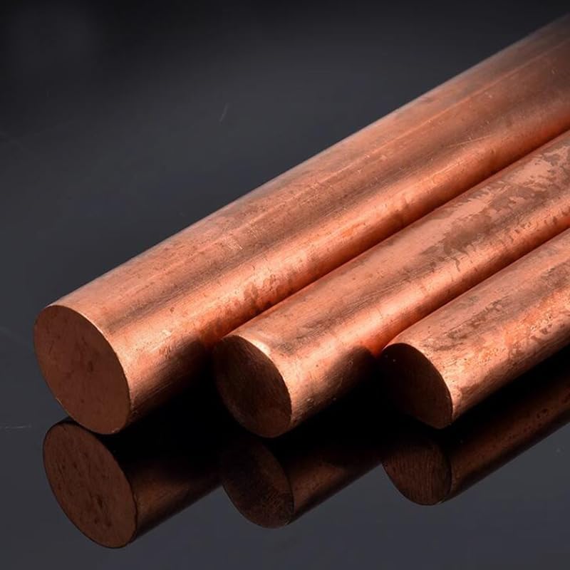 Copper Round Rod, Length 500mm Solid Copper Rod Bare, Diameter 2 3mm Copper Rods for Garden 5 Pcs(2x500mm)
