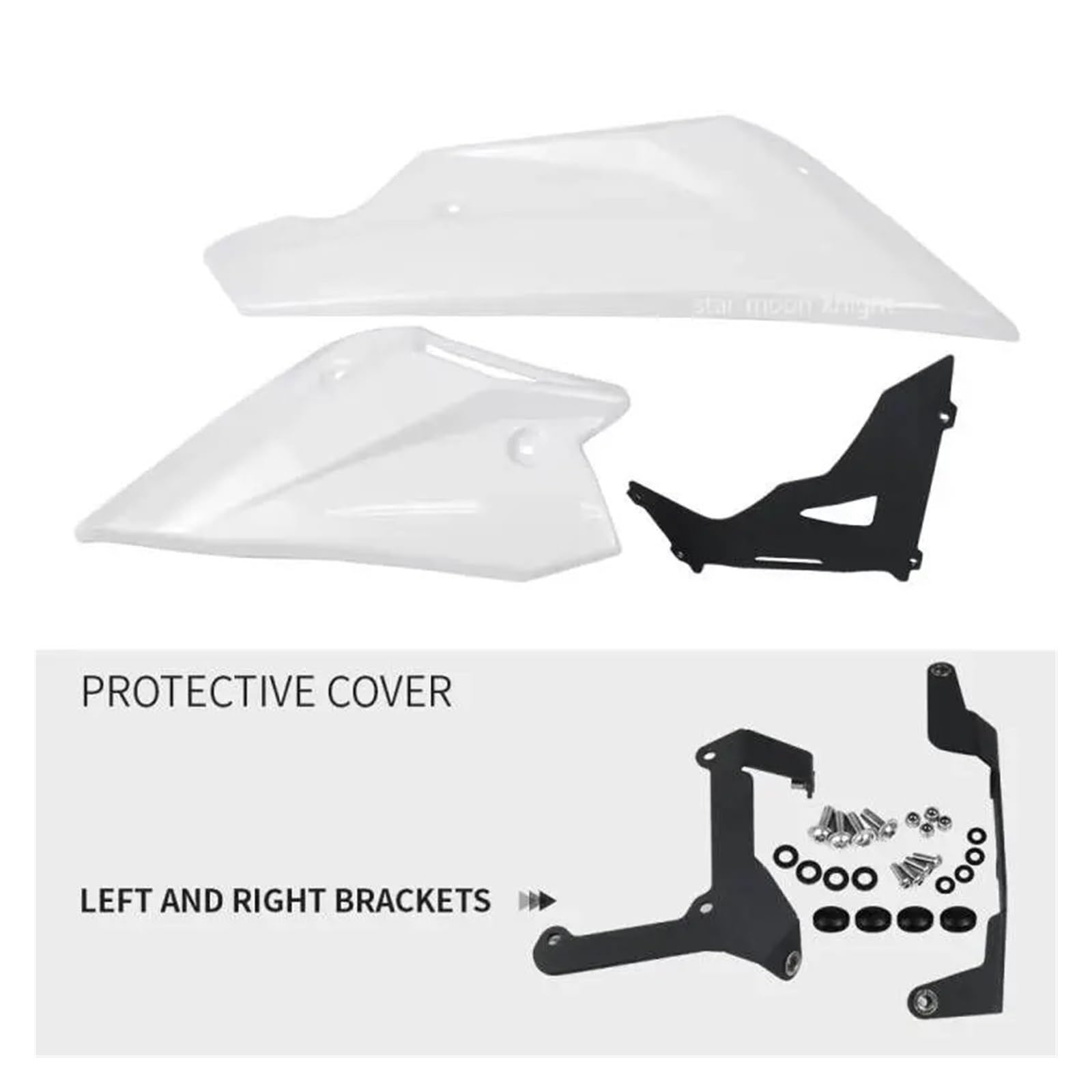 Pasuje Do Honda CB750 Hornet CB 750 2023- Akcesoria Motocyklowe Miska Podwozia Dolna Część Silnika Podwozie Spoiler Owiewka Okna Boczne Spojler Skrzydło dachowy(WHITE)