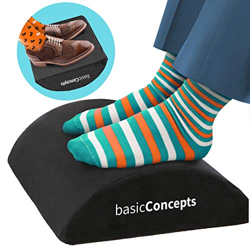 Foot Rest Under Desk (Comfort Guaranteed), Ergonomic Under Desk Footrest for Office or