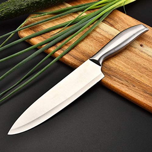 PAKAI Everyday Paring Knife Stainless Steel Blade ,Kitchen Knife, Chef’s Knife in Stainless Steel Professional Cooking Knife ,Silver Handle (Pack of-1, Long (12 Inch))