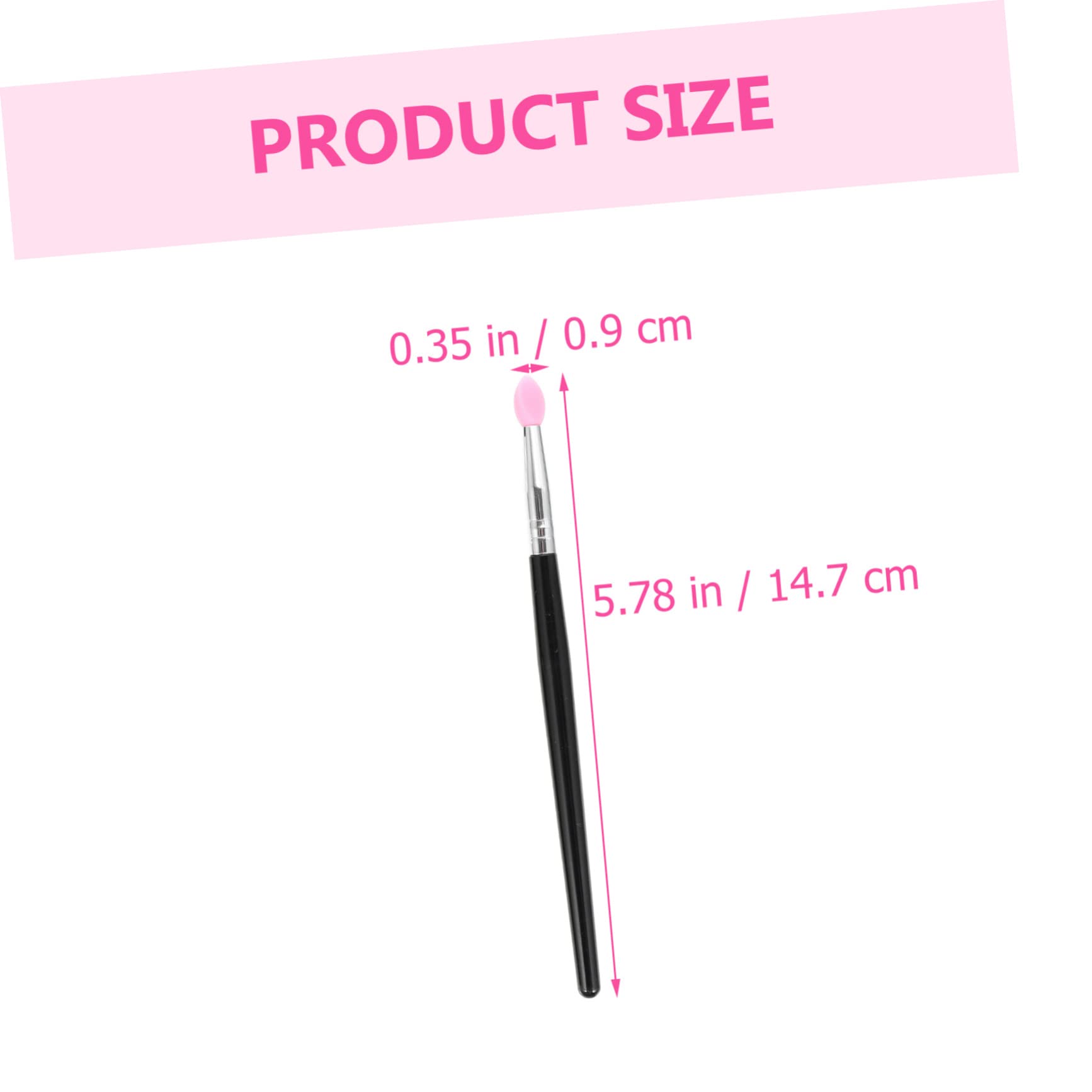 OSOLADY 5pcs Women Makeup Brush Set Silicone Eyeshadow Brush Non-stick Beauty Supply Lip Cosmetics Professional Eyeshadow Makeup