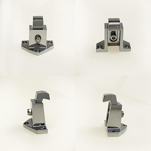 Miniatura 4 de Manija de gabinete de puerta ajustable de 6.22 pulgadas, pestillo de acción, congelador, refrigerador, cerradura de puerta, cerradura de puerta de