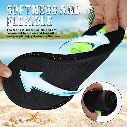 Image of ANLUKE Womens Mens Water Shoes Barefoot Quick-Dry Aqua Socks for Beach Swim Surf Water Sport