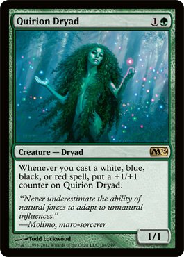 Amazon.co.jp: MTG 英語版 M13-EN184 Quirion Dryad クウィリーオンの