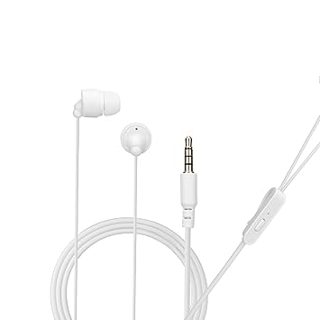 Hitage H_P-8 Gold Series Thunder Bass Soft Comfortable Earphone Wired Headset??(White, in The Ear)