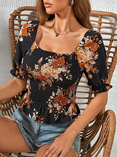Image of TAGAS Women's Floral Regular Fit Western Top