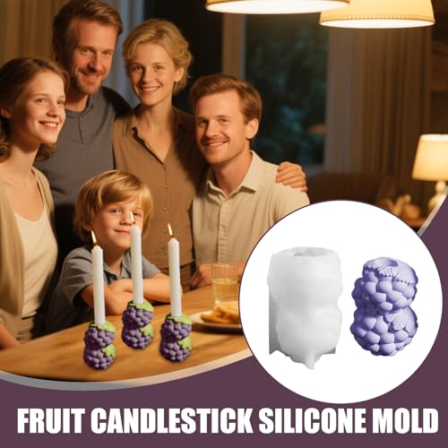 Moldes de frutas en silicona para velas y repostería creativa casera 8