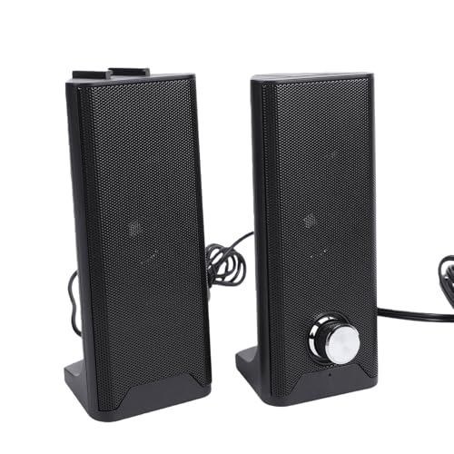 Altavoz de computadora 2 en 1 USB con control de volumen para PC gaming y laptop 5