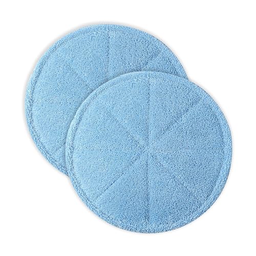 2 Pack 12" Microfiber Carpet Bonnet – Heavy Duty Mopping & Buffing Pad for Floor Machines, Compatible with BGEM9000, ORB550MC, Oreck Orbiter – High-Speed Rotary Cleaning Pads